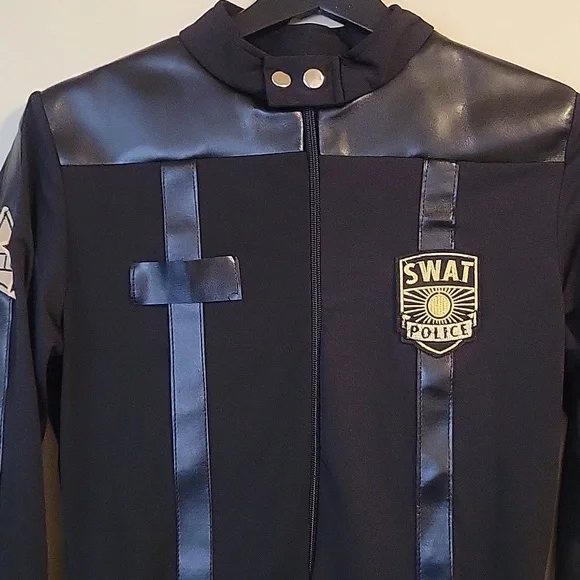 Black SWAT Costume Bodysuit - Picture 2 of 9